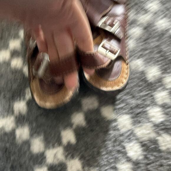 Born Shoes Fisherman Sandals Mens Size 8 EU 39 Leather Buckle Comfort - Picture 4 of 10